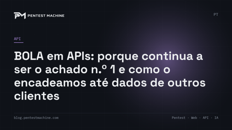 BOLA em APIs: porque continua a ser o achado n.º 1 e como o encadeamos até dados de outros clientes
