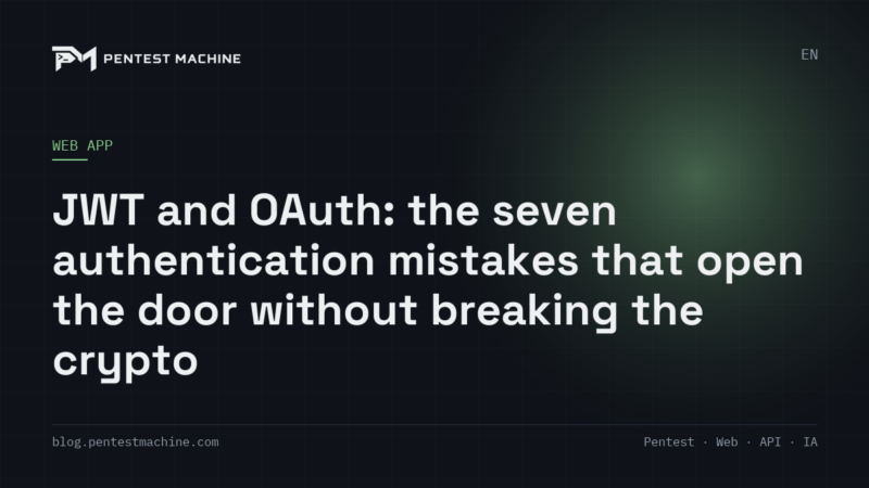 JWT and OAuth: the seven authentication mistakes that open the door without breaking the crypto